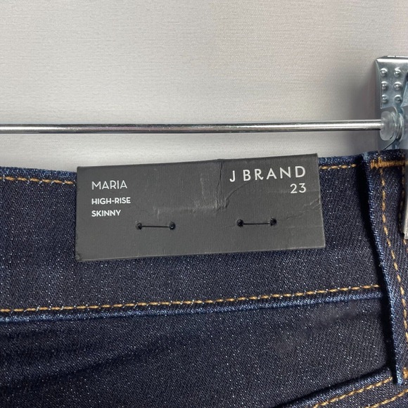 J Brand Maria High Rise Skinny Jeans Women's Size 23 Dark Wash Denim - Picture 4 of 9